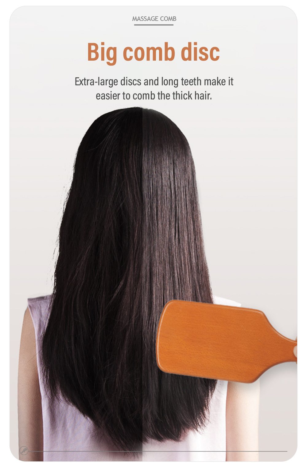 Air Cushion Wooden Hair Styling Comb-5